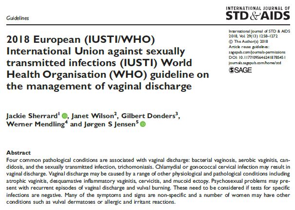 2018 European (IUSTI/WHO) International Union against sexually transmitted infections